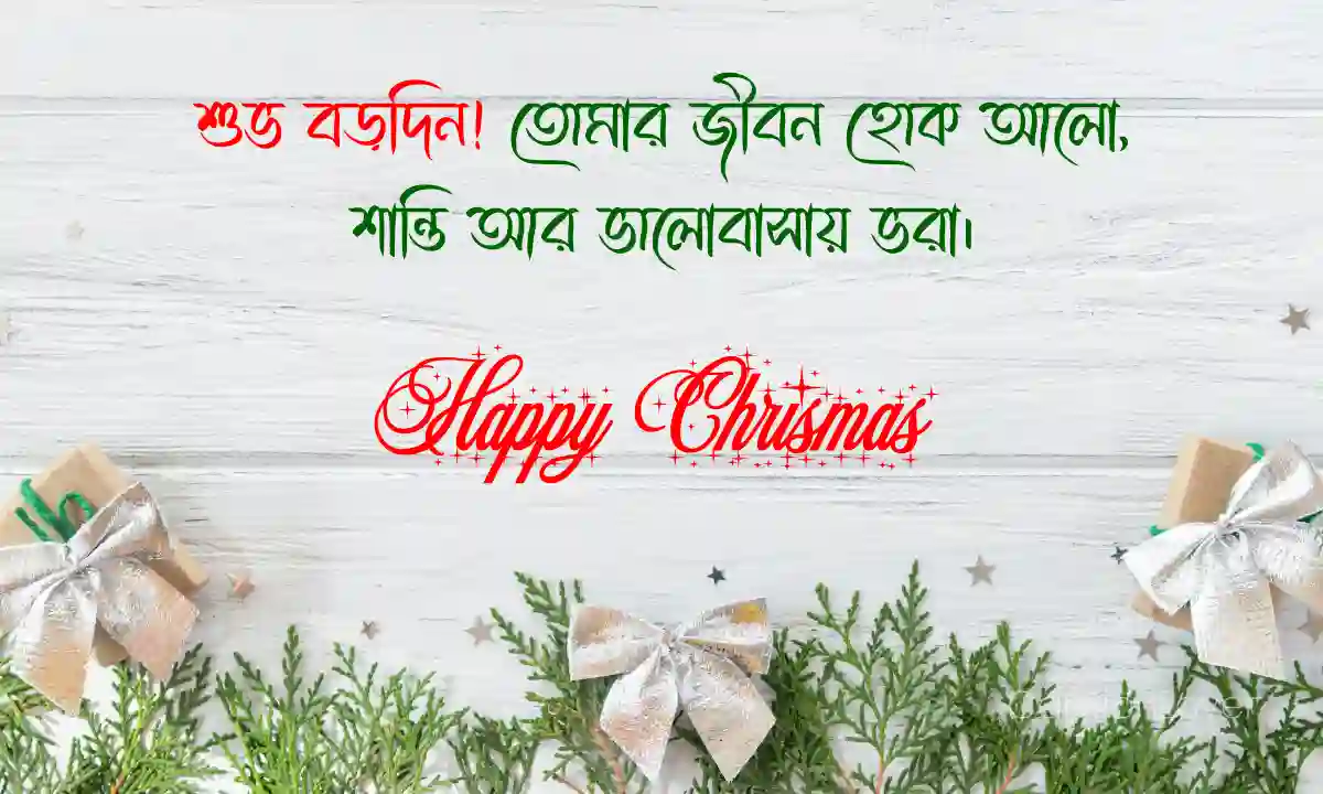 ক্রিসমাস শুভেচ্ছা স্ট্যাটাস