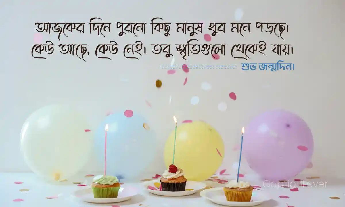 জন্মদিনের শুভেচ্ছা ক্যাপশন