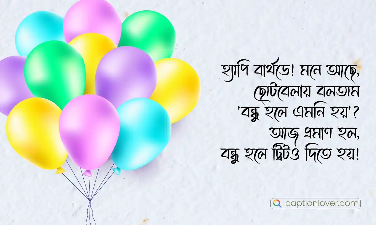 বন্ধুর জন্মদিনের হাসির শুভেচ্ছা ও ফানি স্ট্যাটাস।