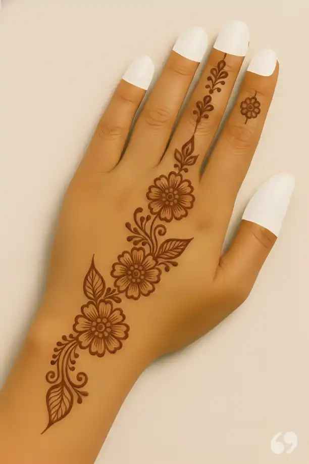 মেহেদী ডিজাইন ২০২৬ পিক সিম্পল ১