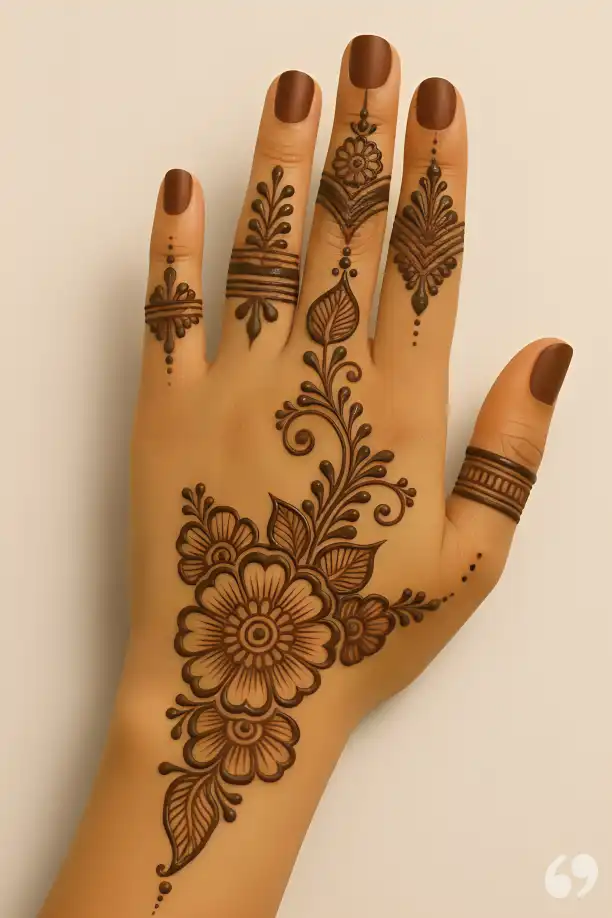 মেহেদী ডিজাইন ২০২৬ পিক সিম্পল ৪