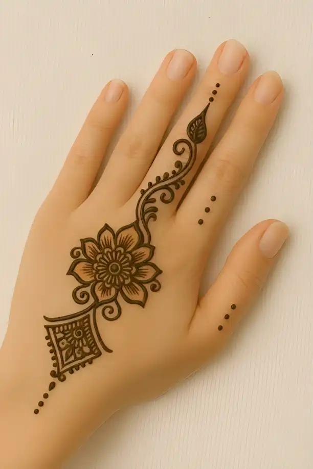 মেহেদী ডিজাইন সিম্পল ০৯