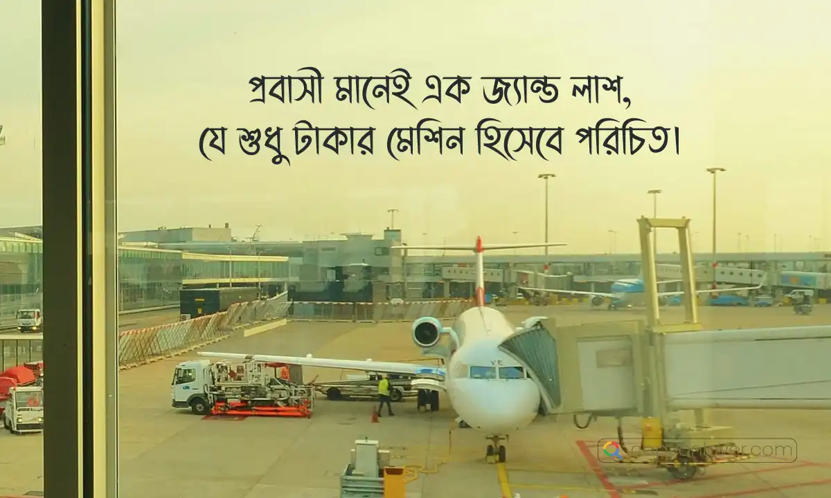 প্রবাসী নিয়ে স্ট্যাটাস এবং প্রবাস জীবনের আবেগঘন উক্তি।