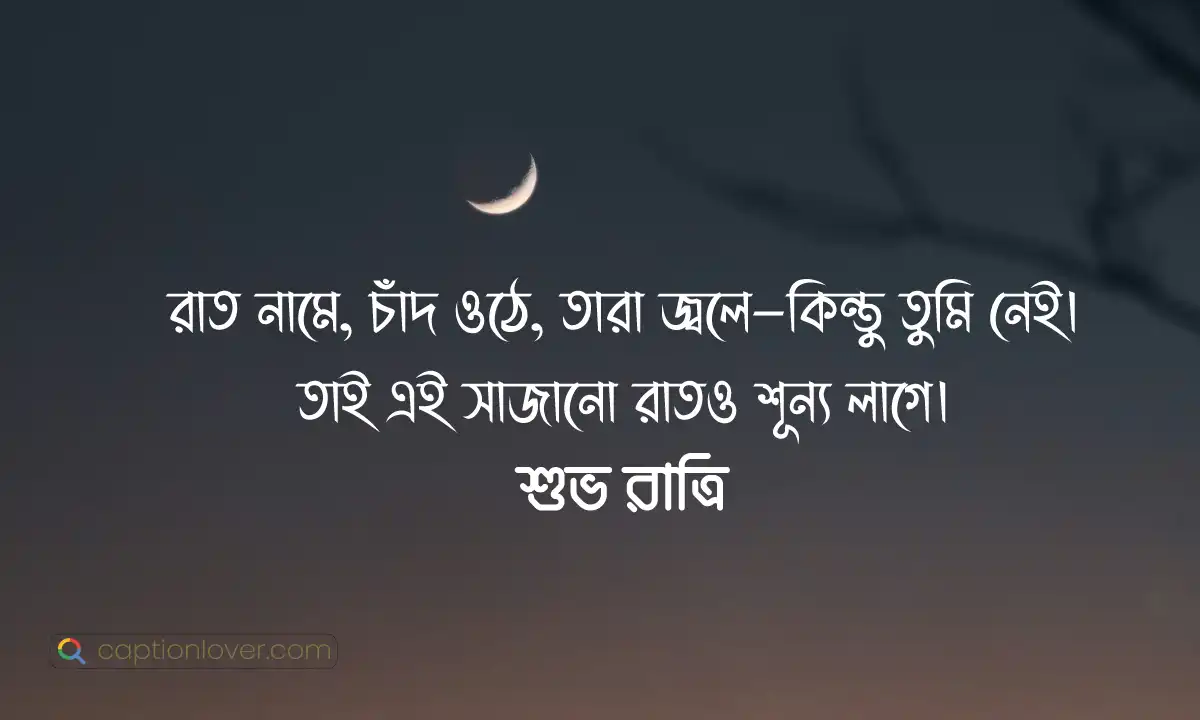 কষ্টের শুভ রাত্রি মেসেজ এবং একাকীত্ব