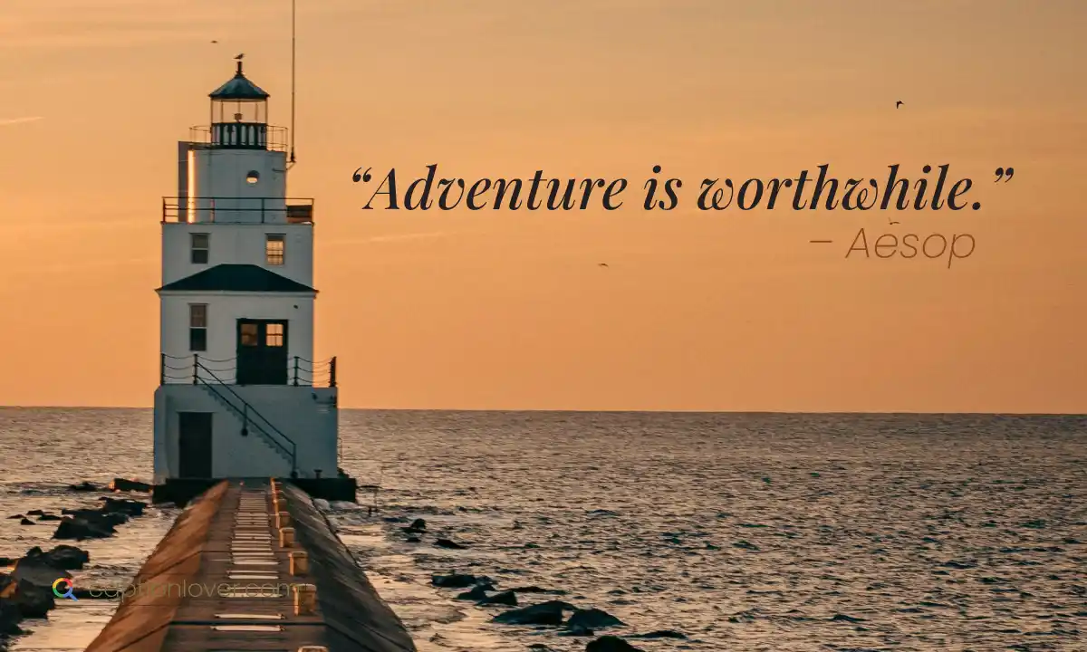 Deep reflection travel quote about self discovery