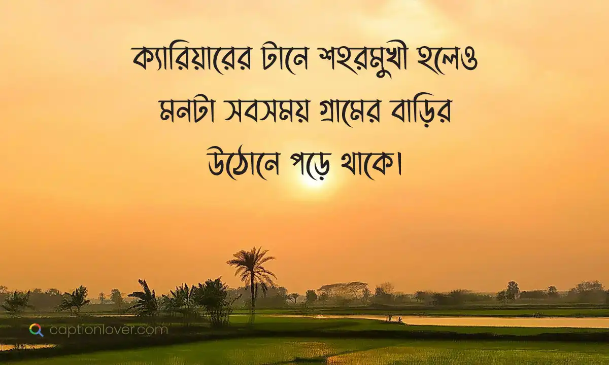 গ্রামের বাড়ি নিয়ে ক্যাপশন